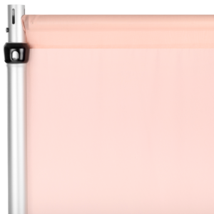 Alternative view of Chiffon Curtain Drape 12ft H x 118" W Panel - Blush/Rosegold
