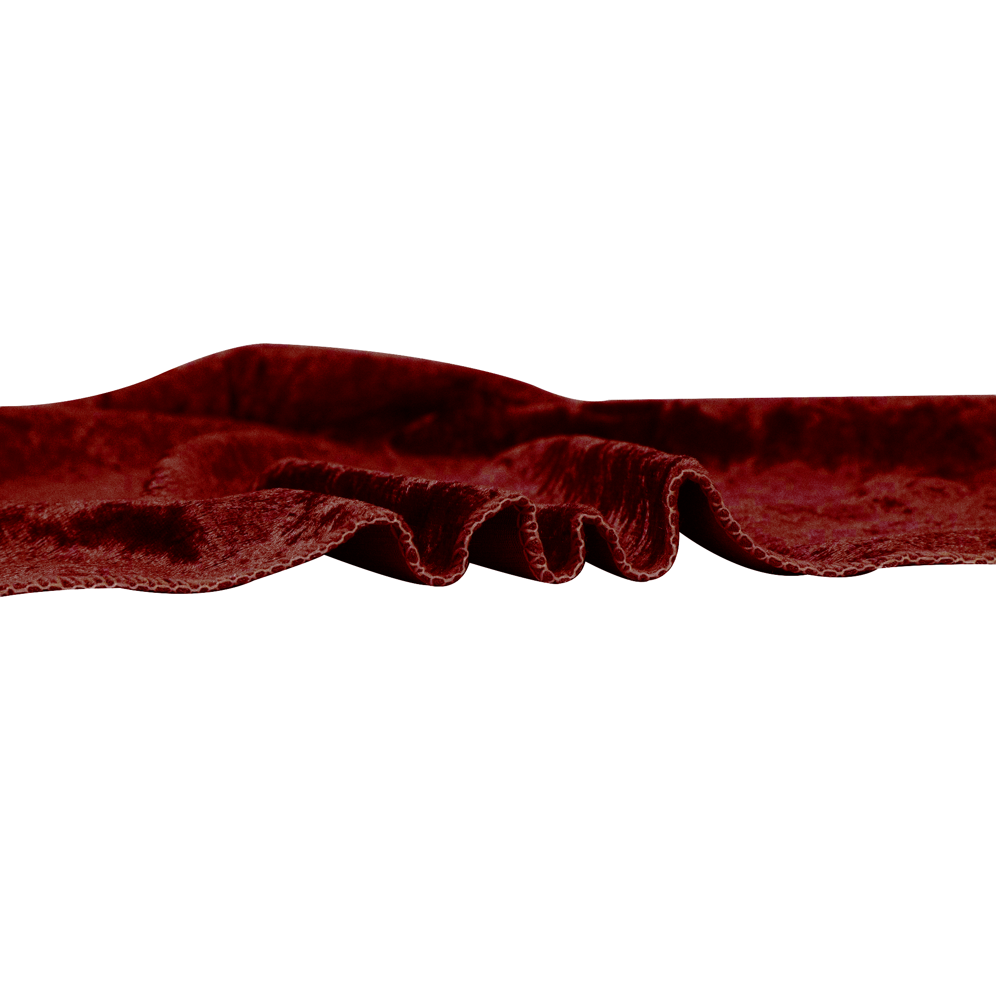 Velvet 10ft H x 52" W Drape/Backdrop Curtain Panel - Apple Red - Image 4