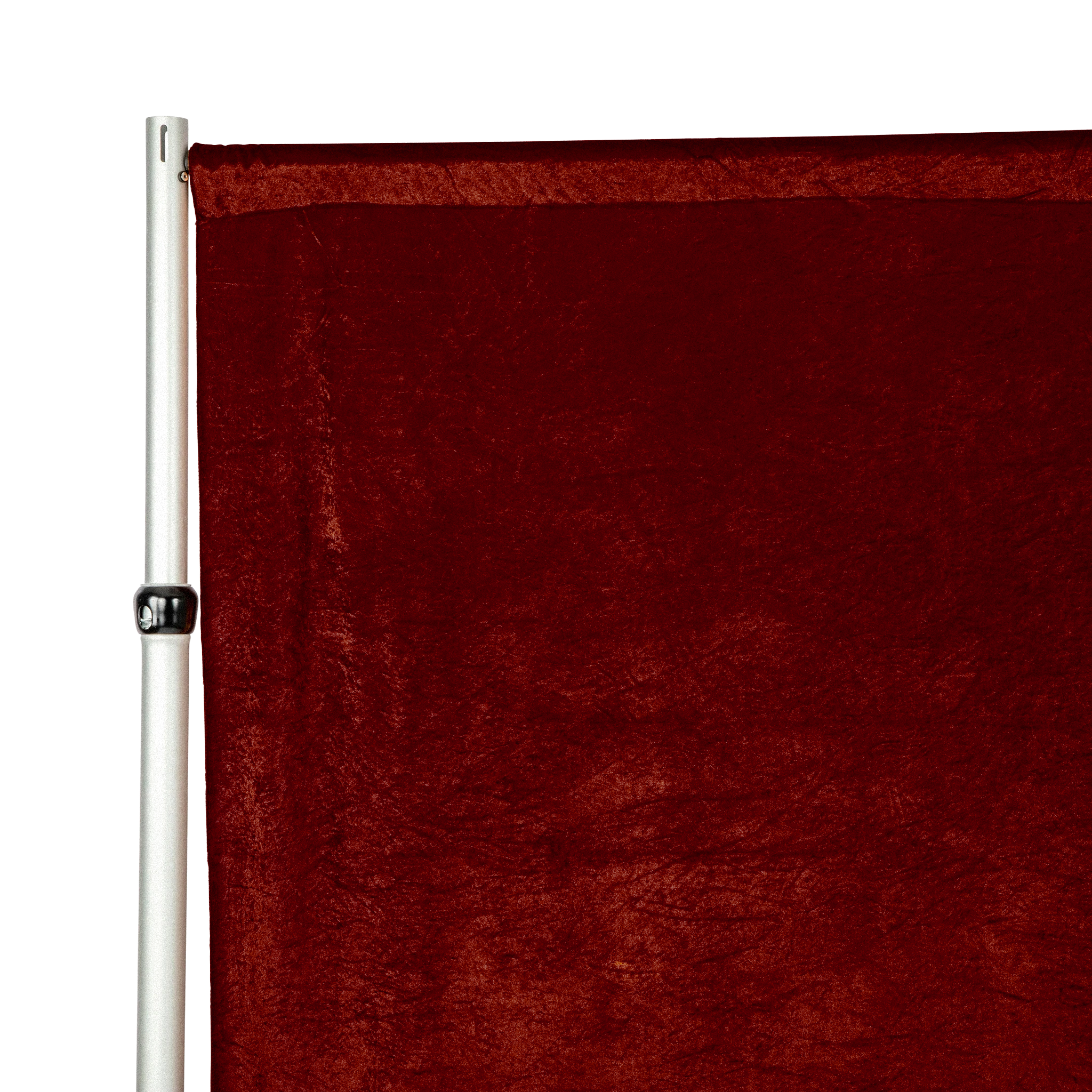 Velvet 10ft H x 52" W Drape/Backdrop Curtain Panel - Apple Red - Image 7