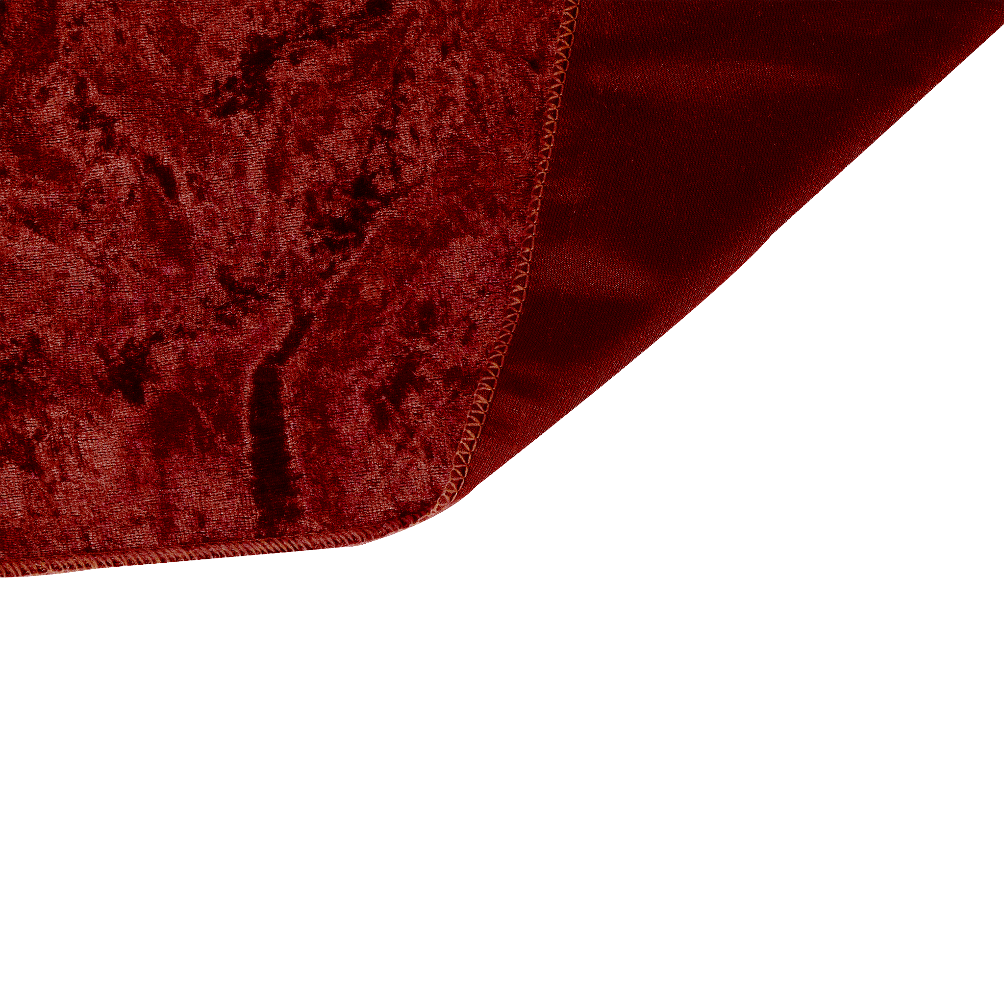Velvet 10ft H x 52" W Drape/Backdrop Curtain Panel - Apple Red - Image 5