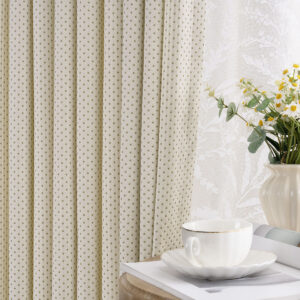 Cecile Wool Curtains Luxury Jacquard Heavyweight Classic Custom Drapes | Grey Blue